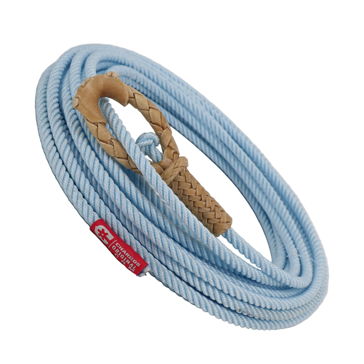LIMITED - 50FT Sky Blue Soga Plomo 10mm (Lead Core) Rope - M - Royal Saddles - Ropes/Sogas