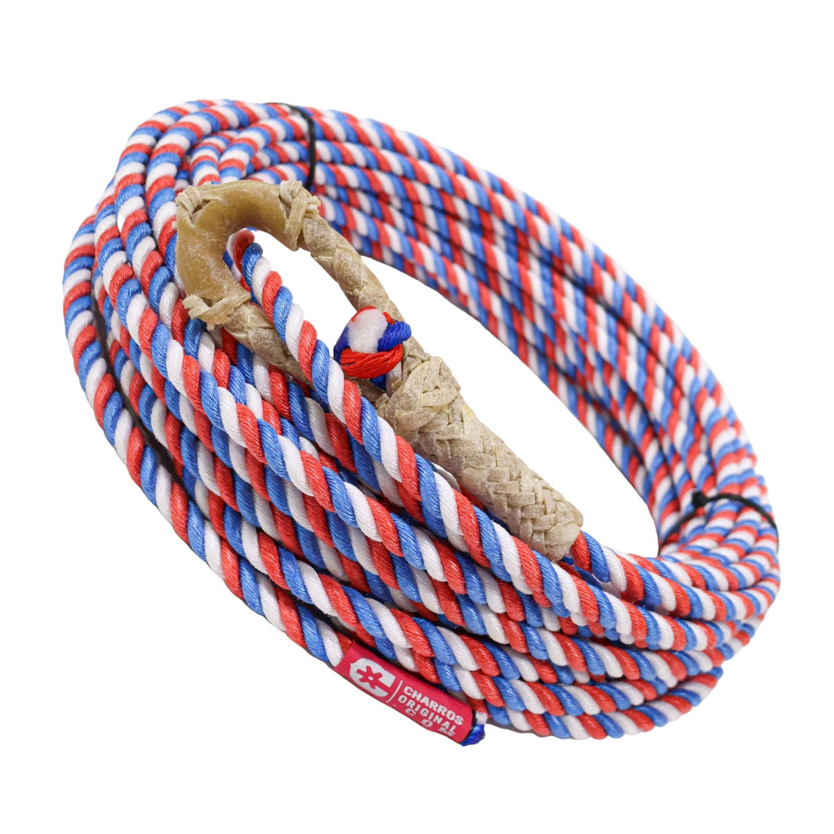 LIMITED 70FT Tri Color 11mm (Lead Core) Rope Soga Plomo - M - Royal Saddles - Ropes/Sogas