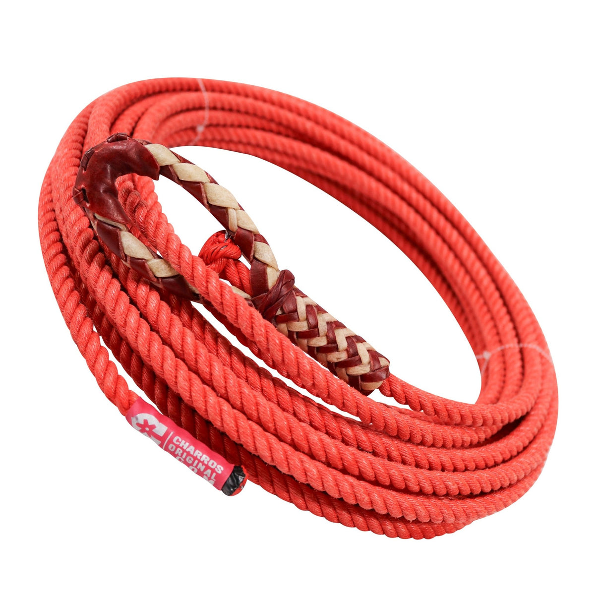 LIMITED 75FT Red 10.5mm Rope Soga Plomo (Lead Core) - M - Royal Saddles - Ropes/Sogas