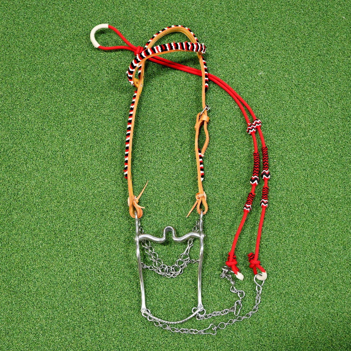 Miel Charro Bit Freno Chomite Headstall Riens - M - Royal Saddles - Clearance/ Bundle Deals