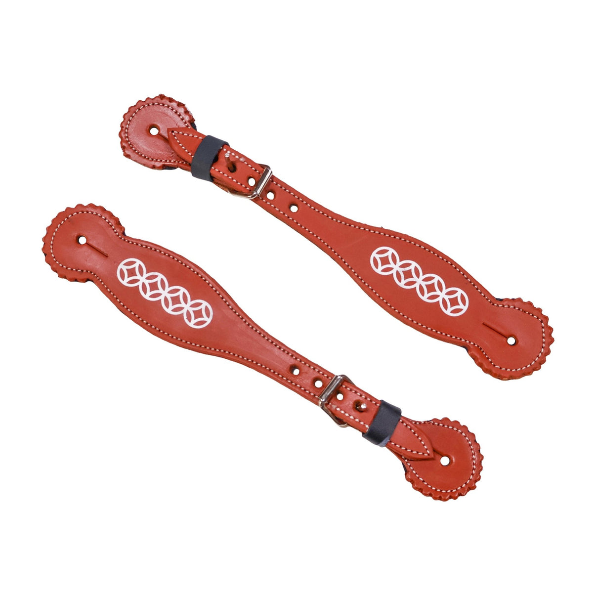 Miel Pintada Charro Spur Straps Correones Para Espuelas - M - Royal Saddles - Charro Spurs Strap