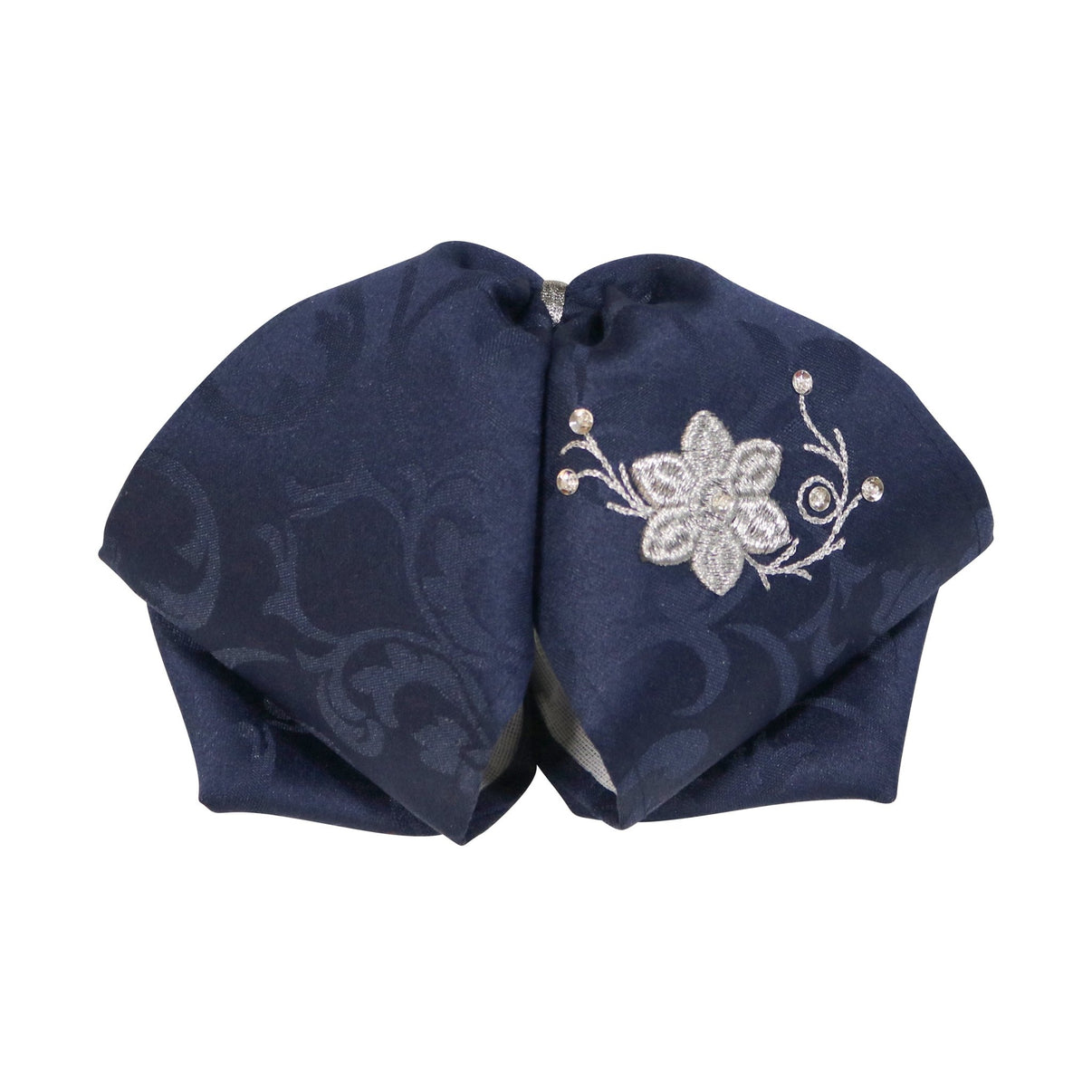 Mono Azul Flor Gris Bowtie Charro - M - Royal Saddles - Monos Charros