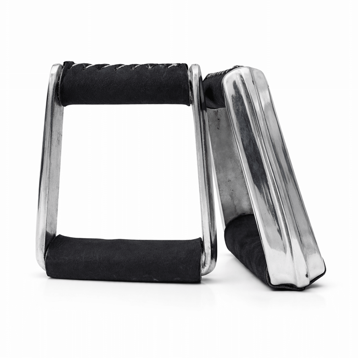 Montura Black Charra Estribos Aluminum Stirrups - M - Royal Saddles - Charro Saddle Parts