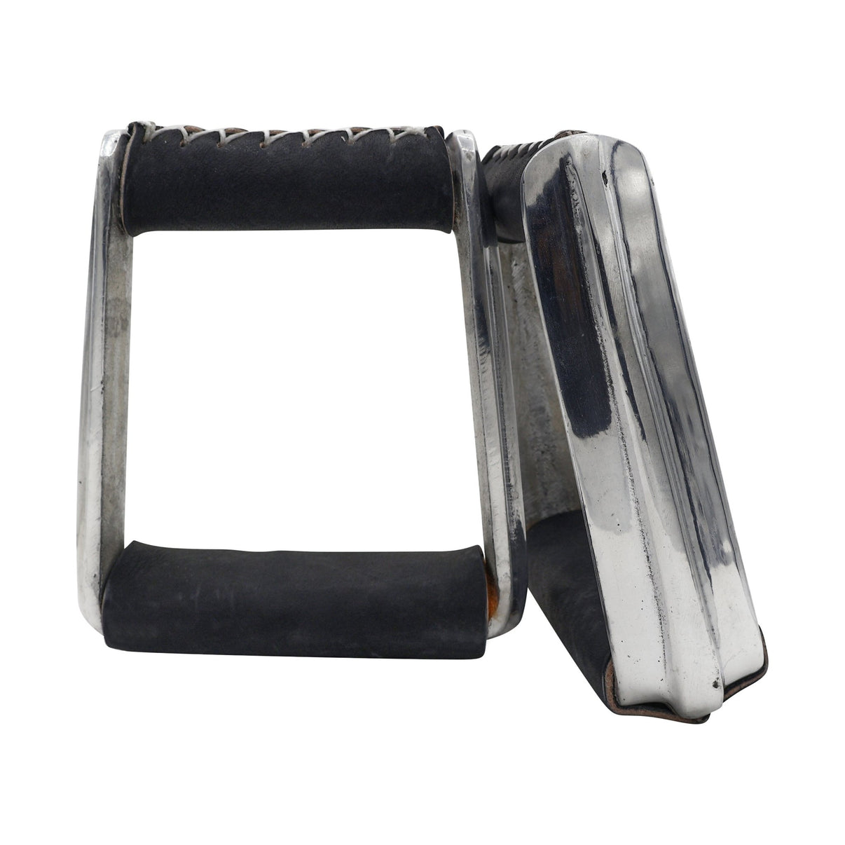 Montura Black Charra Estribos Aluminum Stirrups - M - Royal Saddles - Charro Saddle Parts