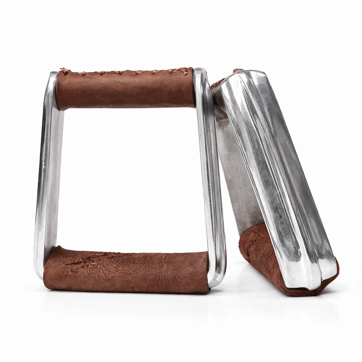 Montura Charra Estribos Aluminum Stirrups Mexican Saddle - M - Royal Saddles - Charro Saddle Parts