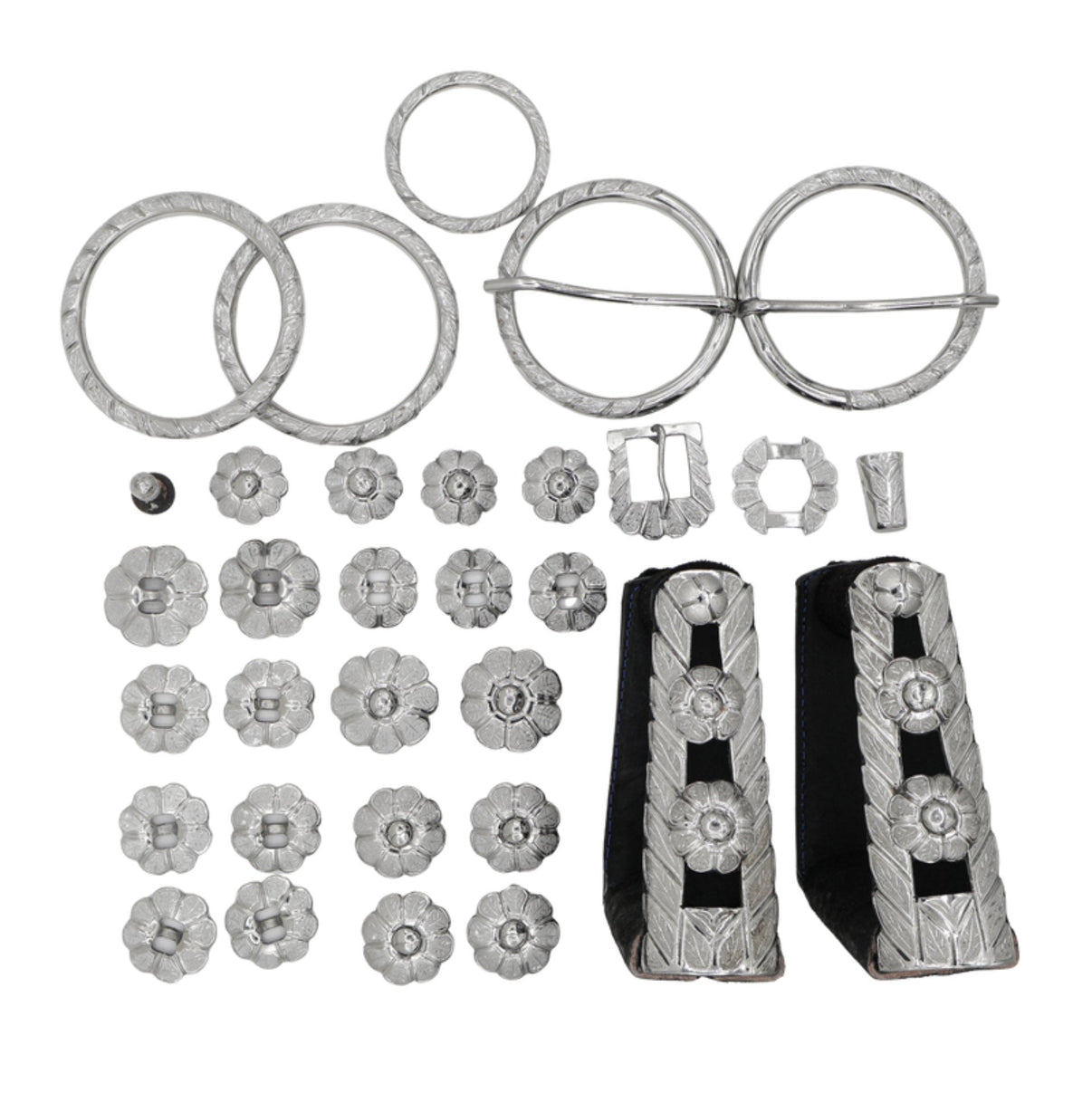 Herraje Para Montura Charra Acero Inoxidable Plateado | Meses sin interés Herraje Para Montura Charra Acero Inoxidable Plateado | Meses sin interés