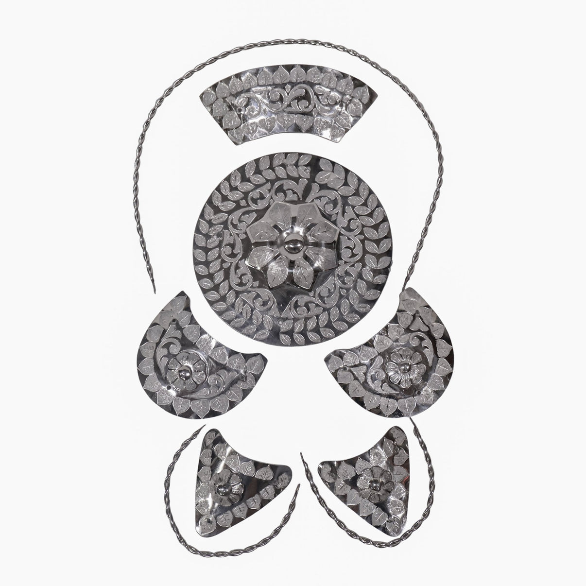 Montura Saddle Kit Flor Herraje Fuste Stainless Steel - M - Royal Saddles - Charro Saddle Parts