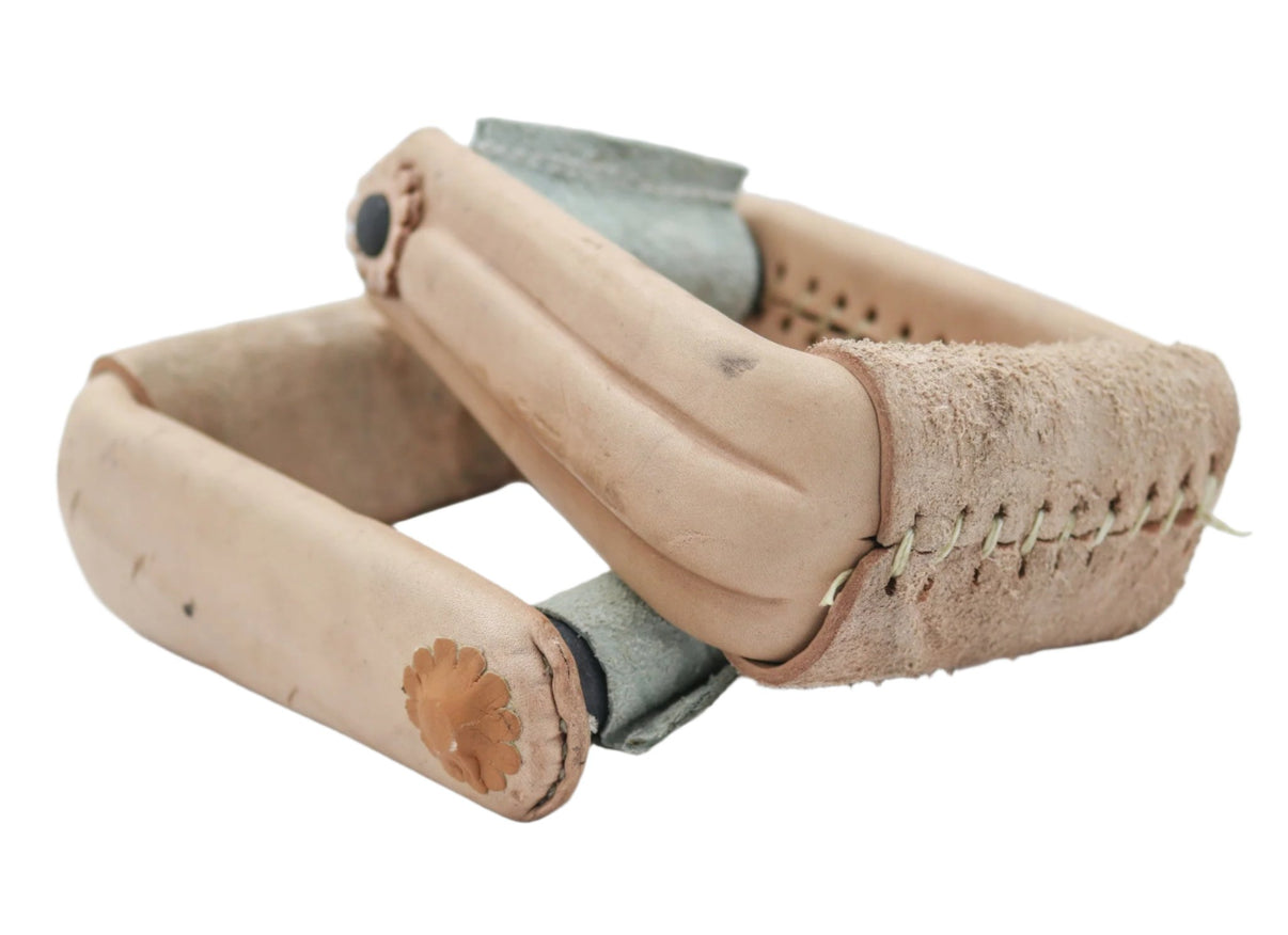 Natural Estribos Saddle Stirrups Montura Charra - M - Royal Saddles - Charro Saddle Parts