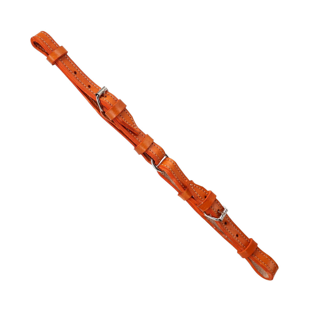 Orange Adjustable Charro Saddle Tie - Down (Bajador) – Vaqueta Leather - M - Royal Saddles - Charro Breastcollar/Pechera