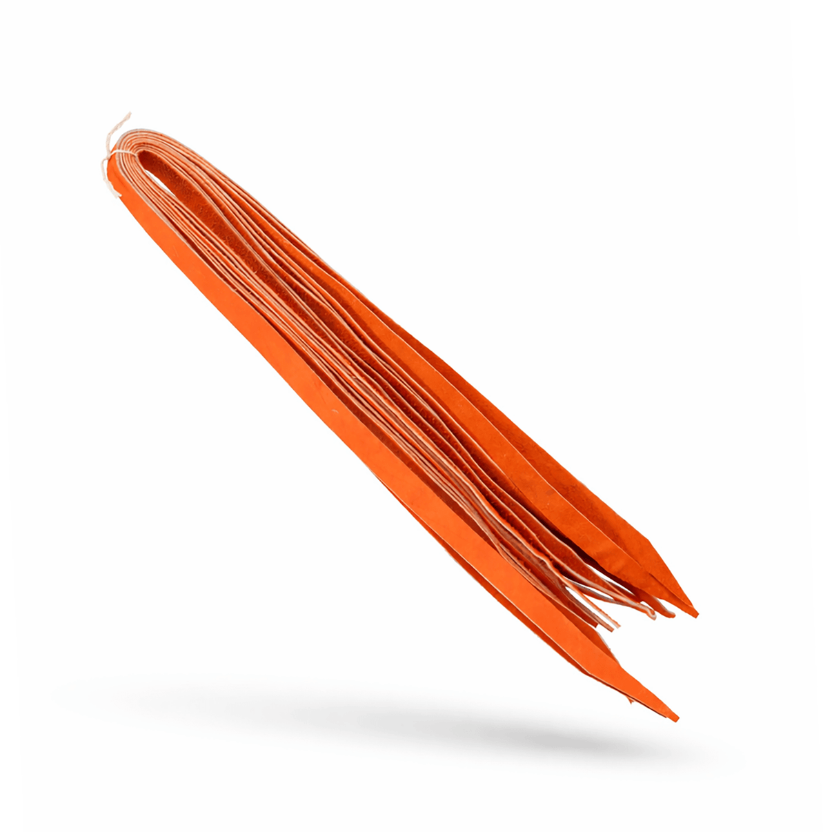 Orange Set Of 8 Charro Saddle Leather Strings Montura Charra - M - Royal Saddles - Charro Saddle Parts