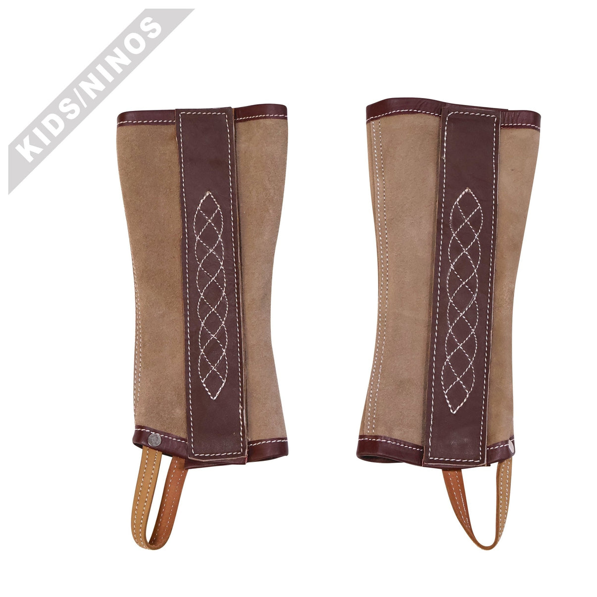Polainas Gamuza Half Chaps (M) Charras Nino Kids - M - Royal Saddles - Charro Polainas/Chaps