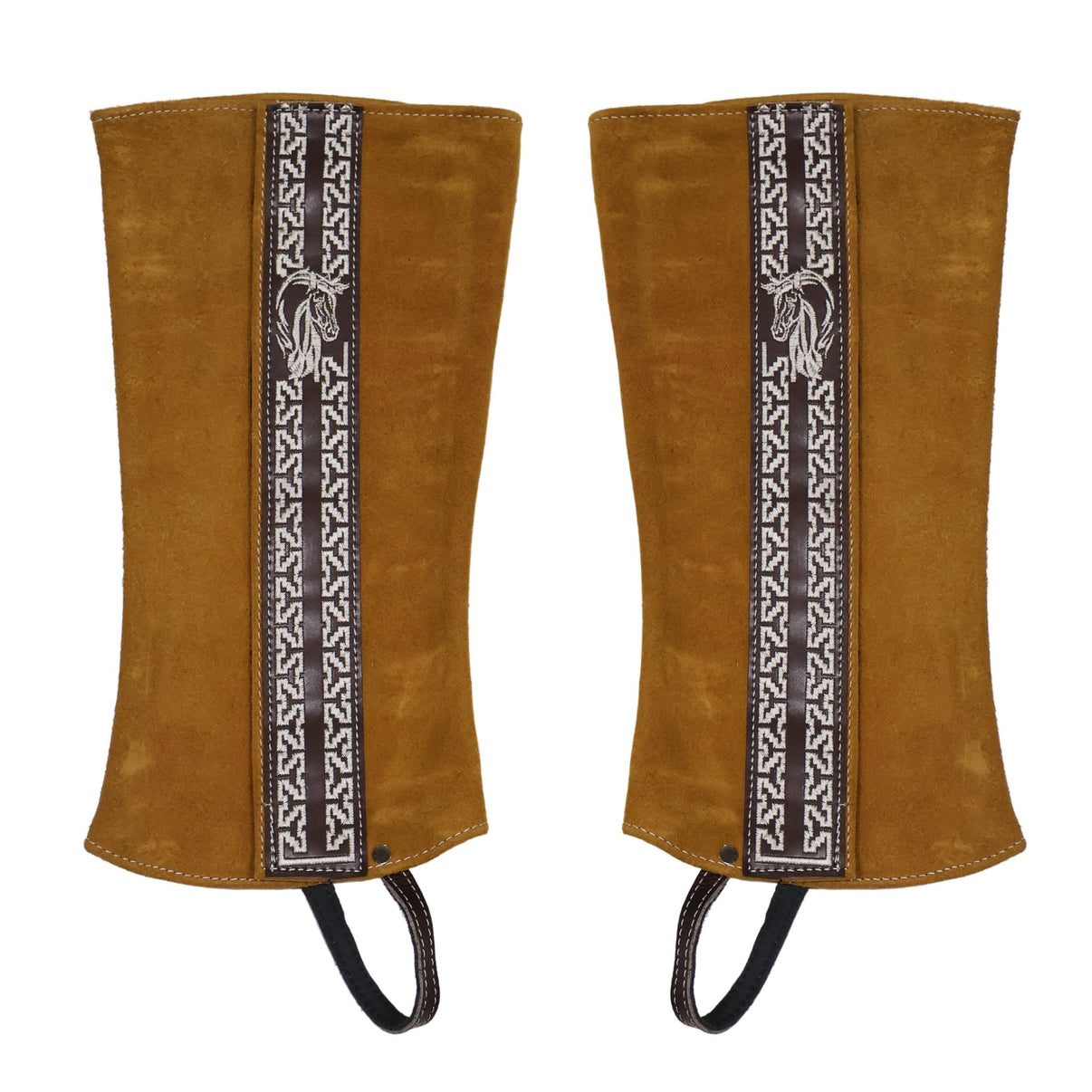 Polainas Light Brown Mexican Charro Chaps - M - Royal Saddles - Charro Polainas/Chaps