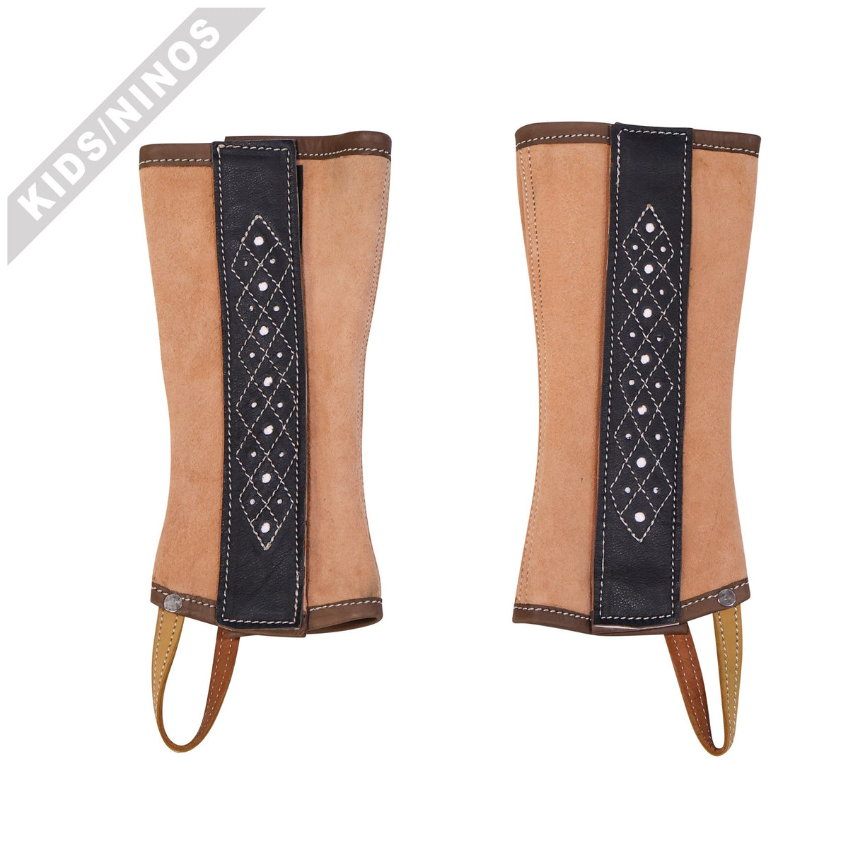 Polainas Suede Kids (M) Half Chaps Charras Para Nino - M - Royal Saddles - Charro Polainas/Chaps