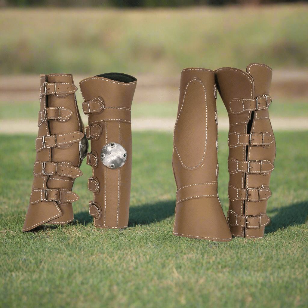 Canilleras Black Charro Horse Boots Horse Protectors main image 1