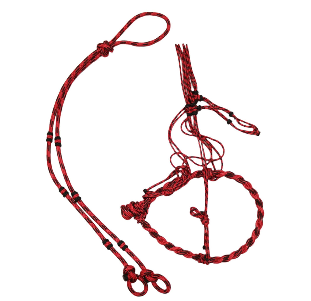 Bosal Charro Algodon Rojo Bosal Black Braided Cotton main image 1