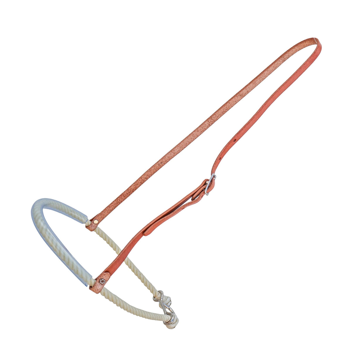Rope Western Noseband With Plastic Tubing Headstall - M - Royal Saddles - Western Headstall/Bosal