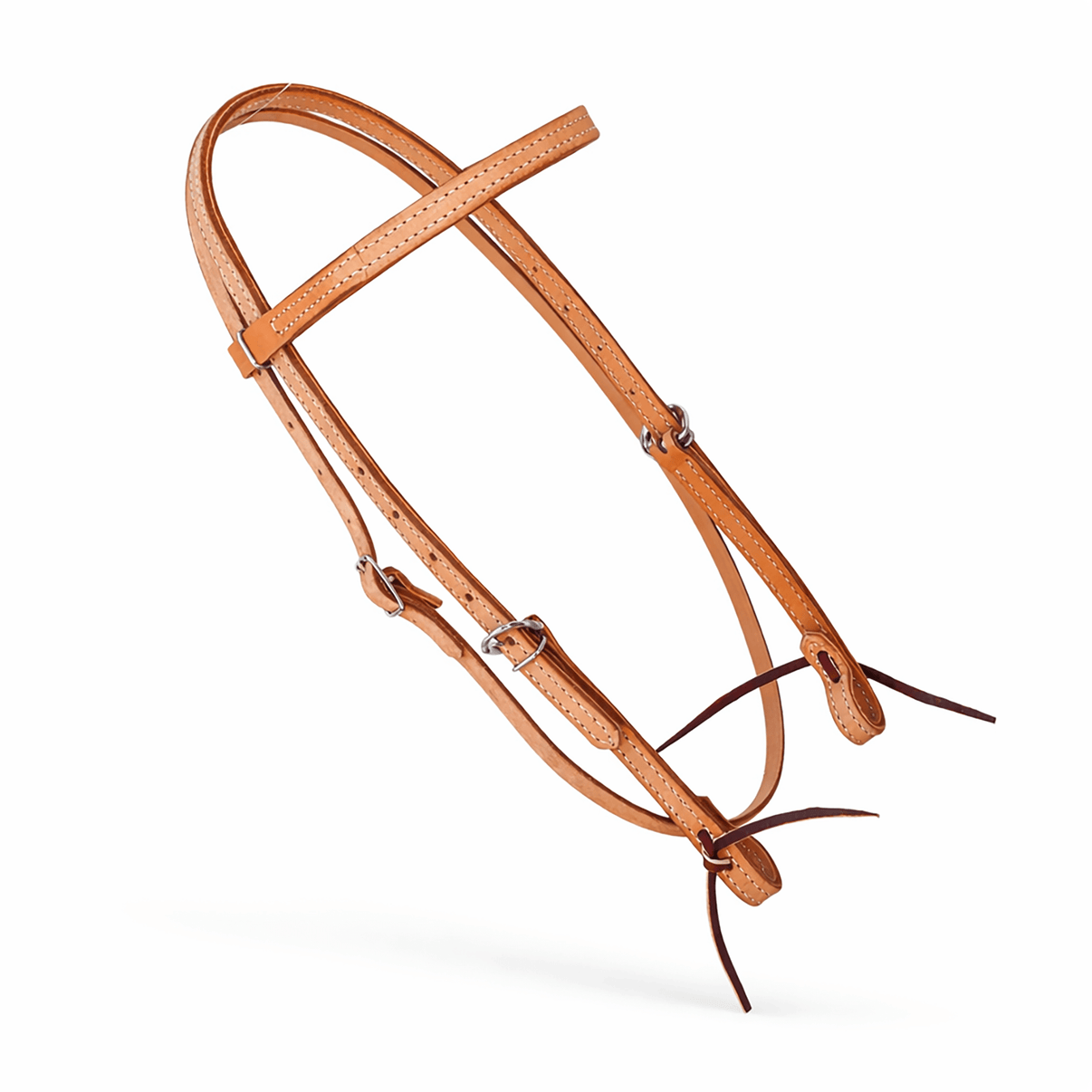 Roughout Western Cowboy Horse Headstall USA Made - M - Royal Saddles - Western Headstall/Bosal
