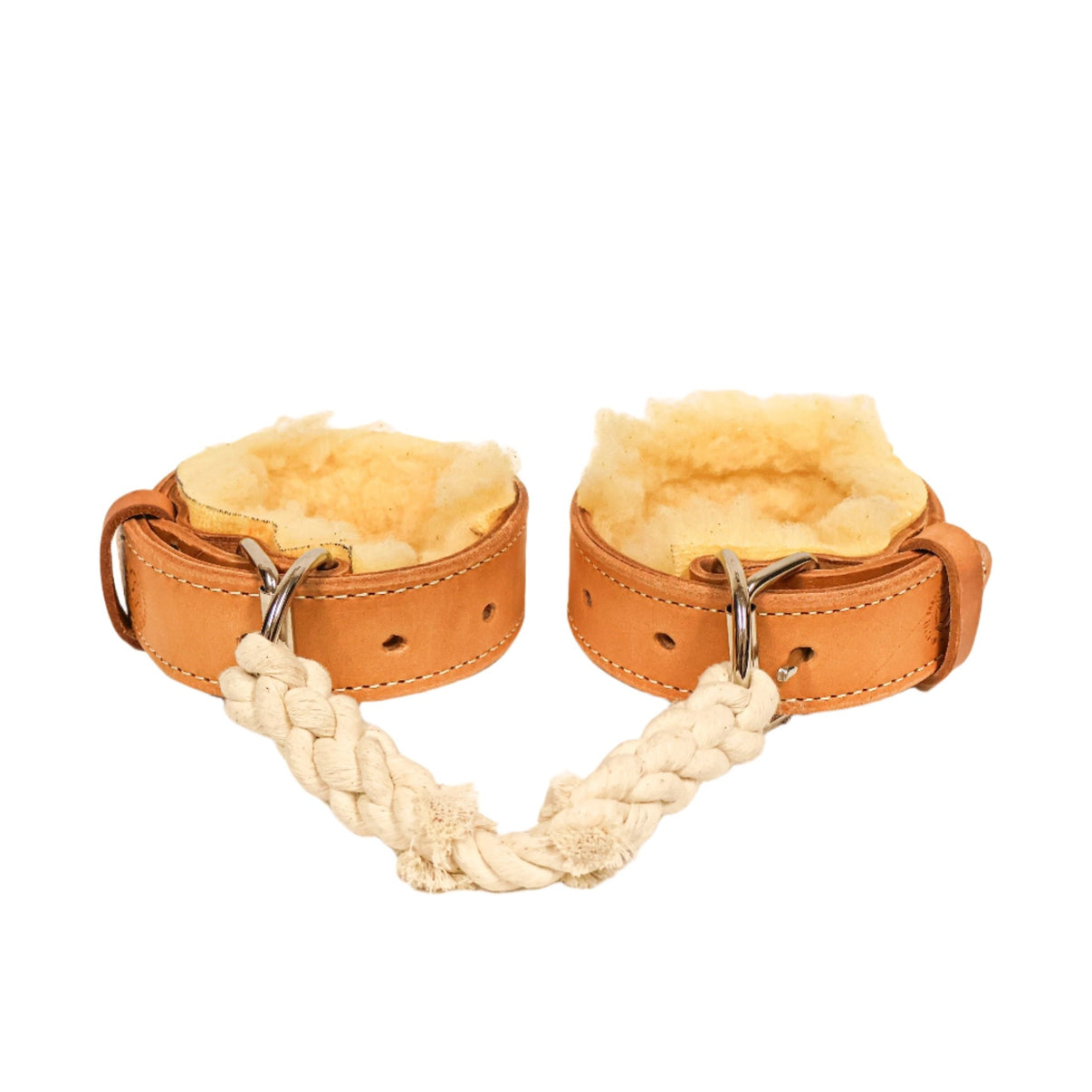 Russet Leather Horse Hobble Fleece USA Made - M - Royal Saddles - Horse Gear
