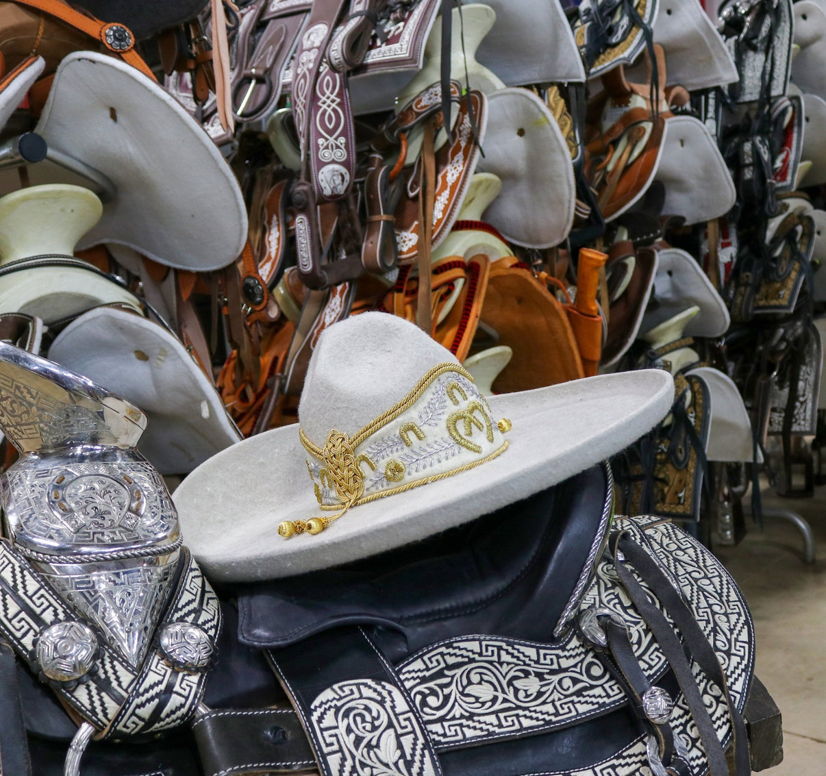 Sombrero MEX 60 Charro Lana Claro Mexican Hat