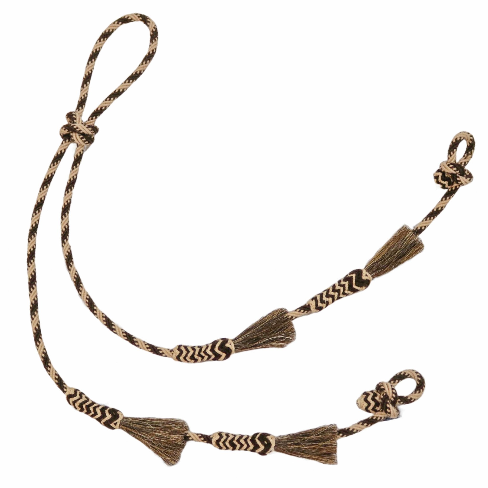 Tri Color Charro Reins Horsehair Hueso Riendas main image 0