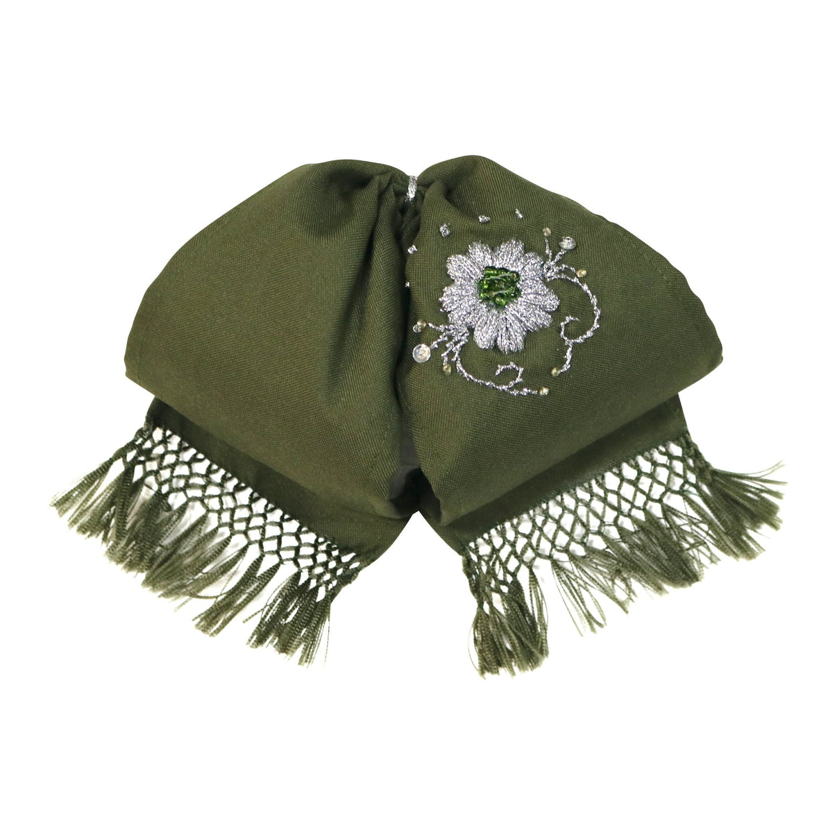 Verde Mono Fino Flor Charra Mexican Bowtie - M - Royal Saddles - Monos Charros