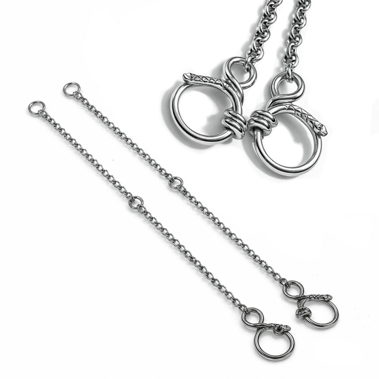 Vibora Fino Replacement Charro Freno Chains Cadenillas - M - Royal Saddles - Charro Bits/Frenos