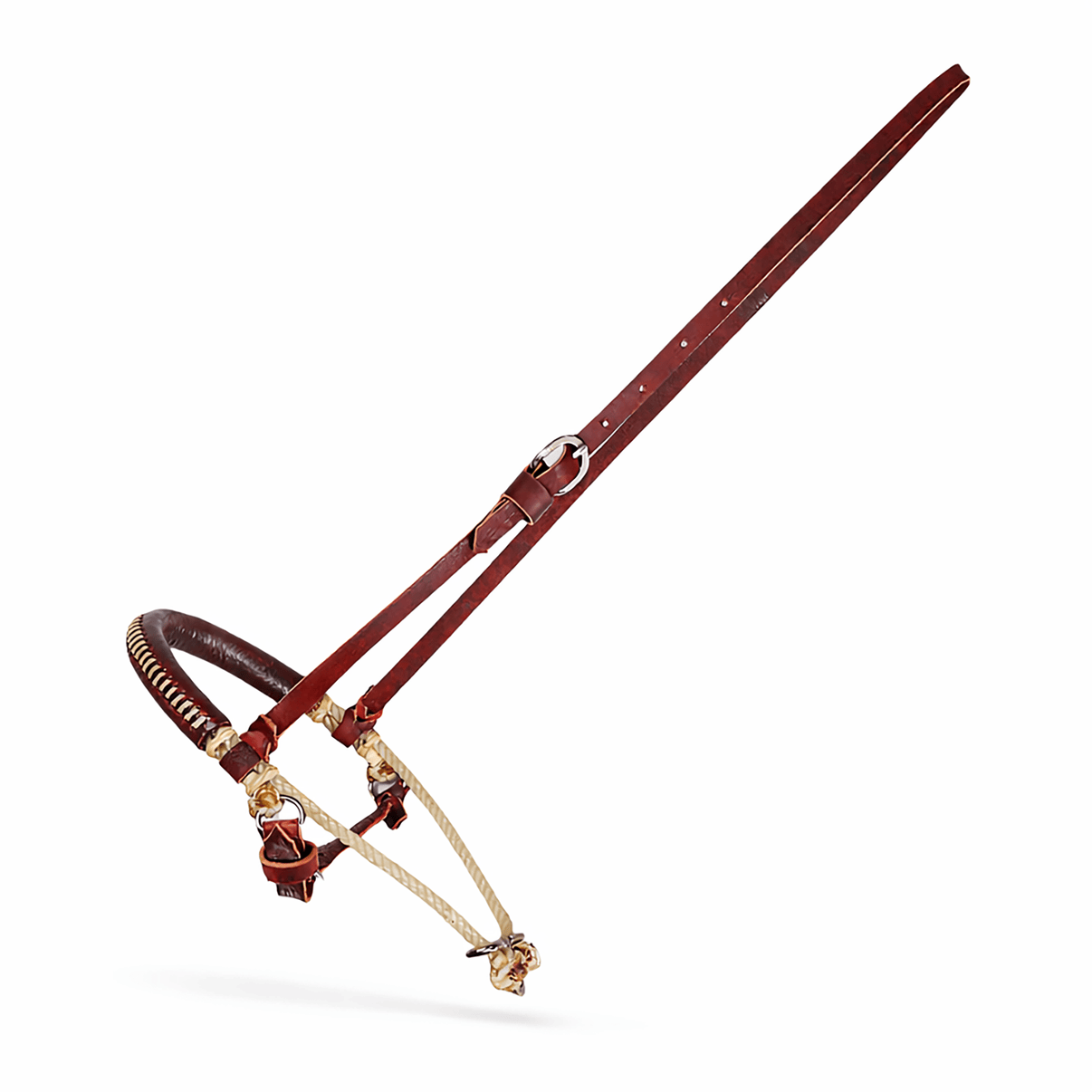 Western Cavesson Horse Double Rope Noseband USA Made - M - Royal Saddles - Western Headstall/Bosal