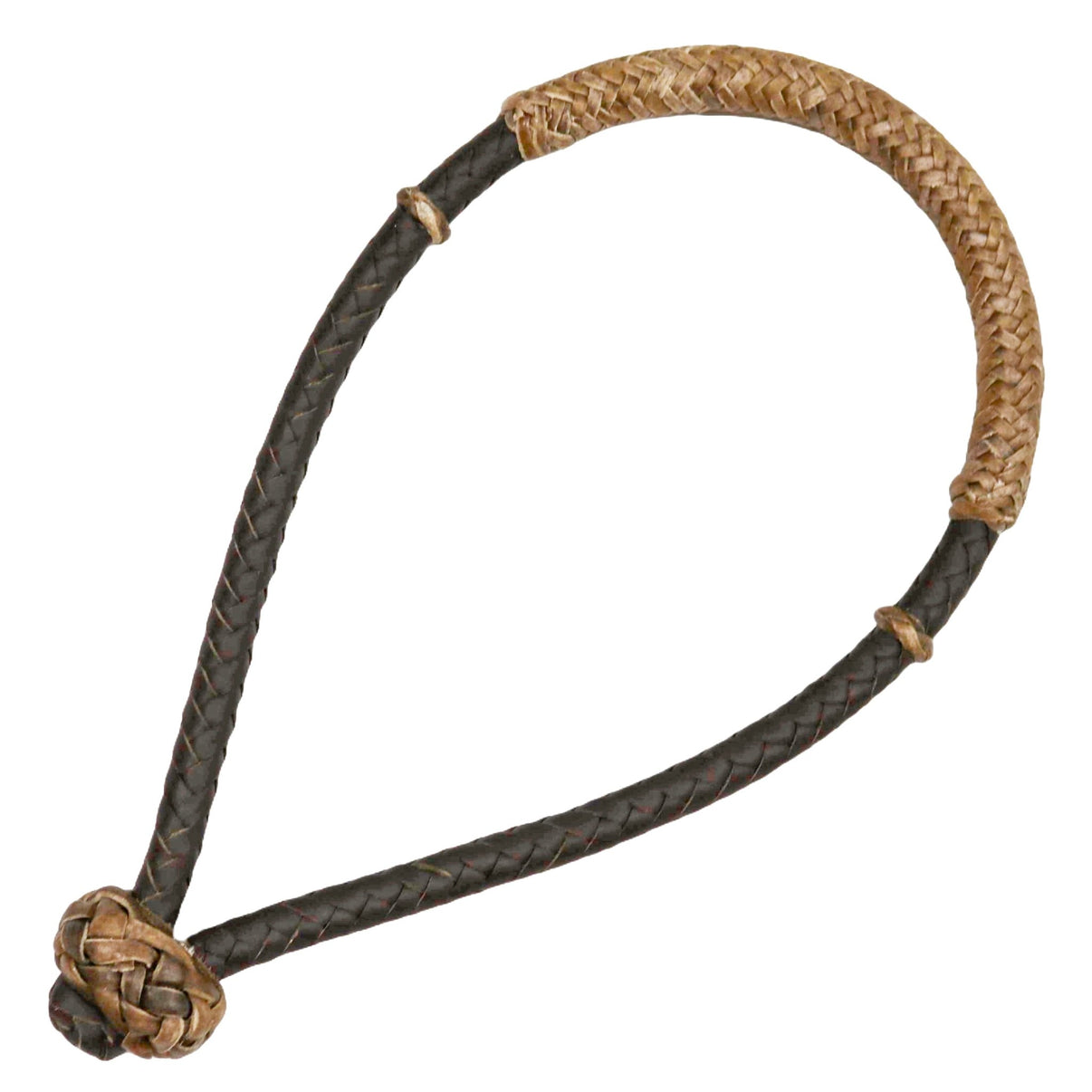 Working Bosal Cowboy 1/2" Braided Leather Rawhide Noseband - M - Royal Saddles - Western Headstall/Bosal
