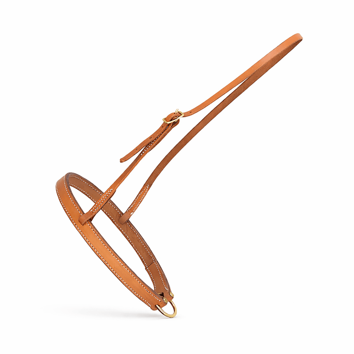 Working Cowboy Russet Noseband USA Made - M - Royal Saddles - Western Headstall/Bosal