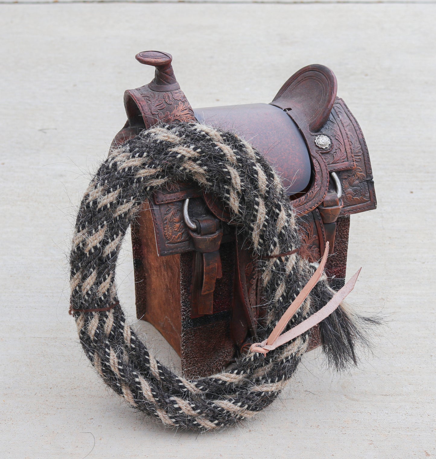 22ft Horse Hair Braided Mane Mecate Reins Popper MRoyal Saddles