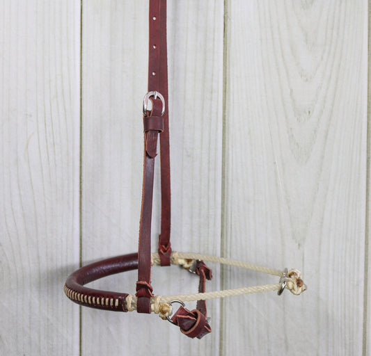 Western Cavesson Horse Double Rope Caveson Noseband