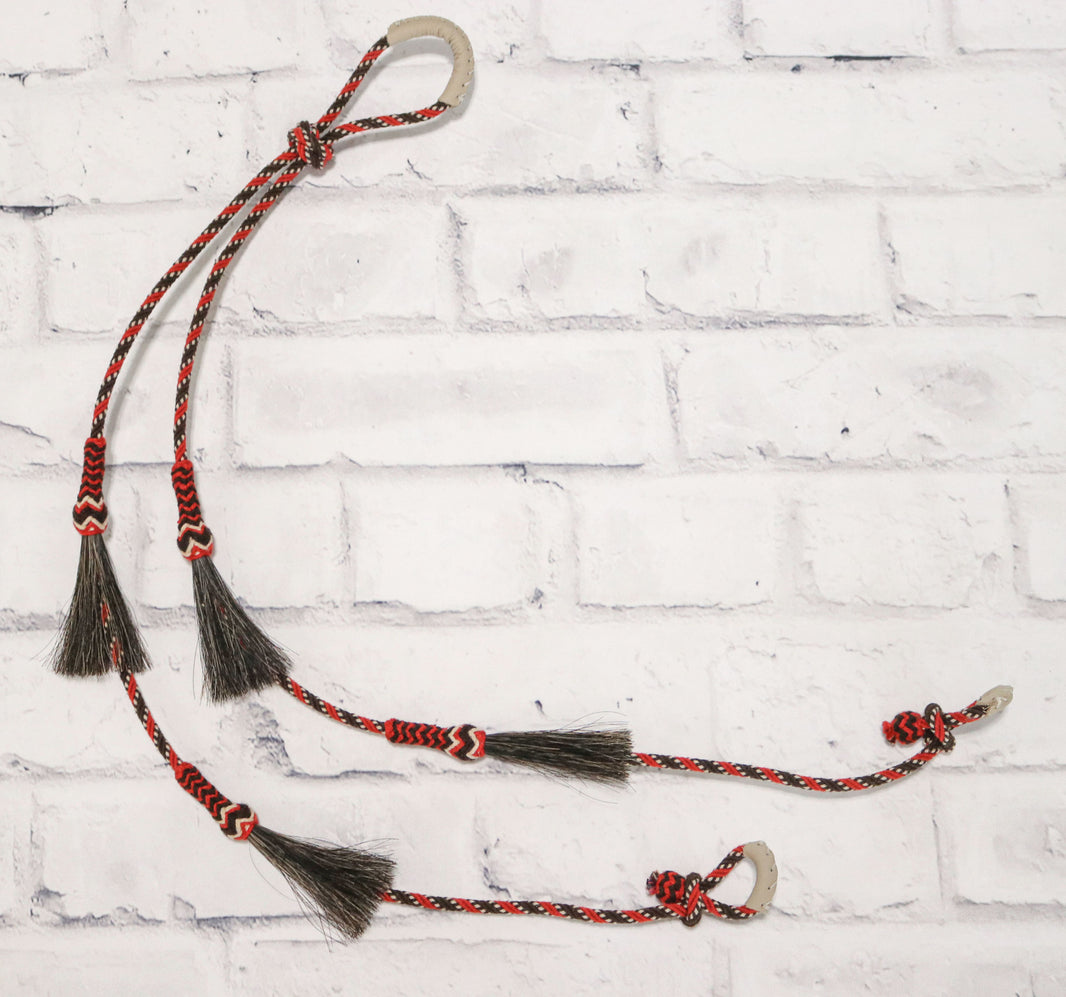 Charro Orange Brown Horse Hair Riendas Crines Caballo