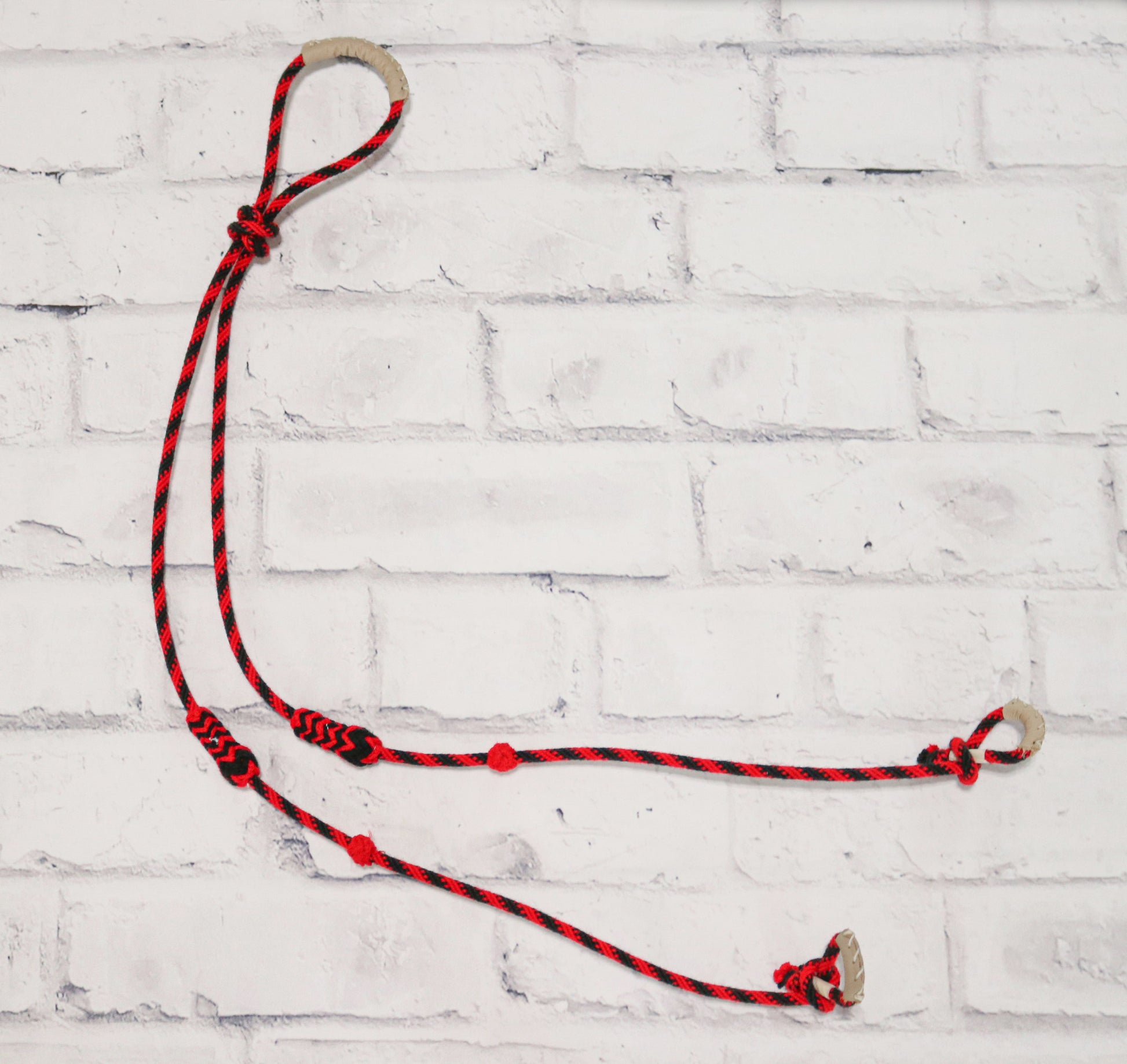 White Charro Riendas Gruesas Mexican Horse Reins main image 0