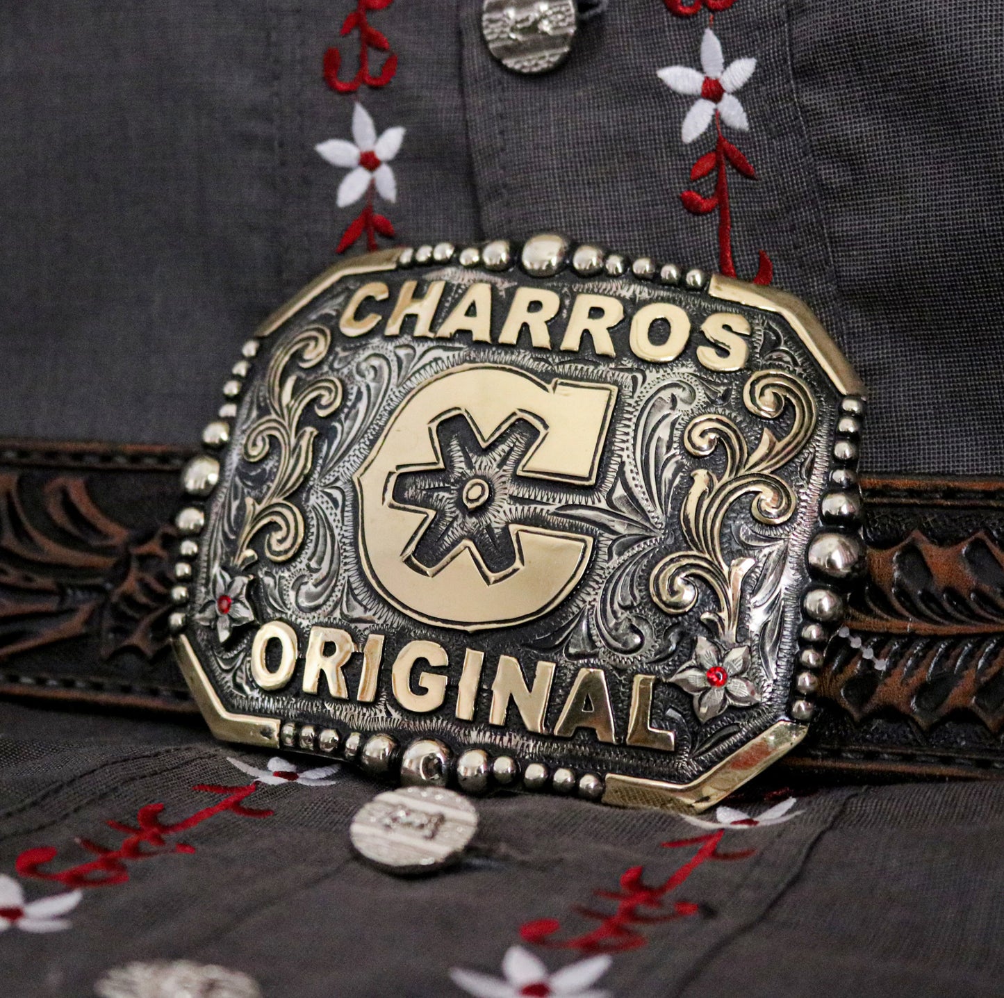 Charro Belt Buckle “C” Charros Original
