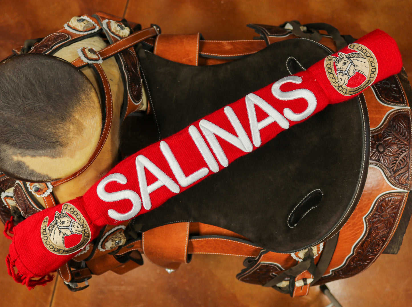 Red Charro Saddle Salinas Sarape
