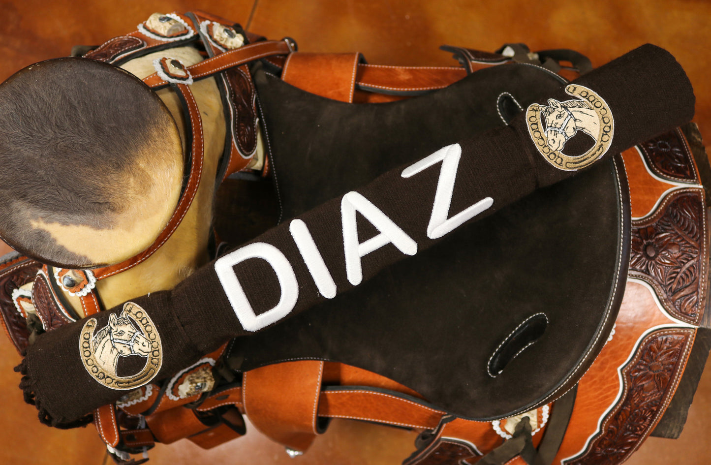 Diaz Cafe Brown Sarape Charro Saddle