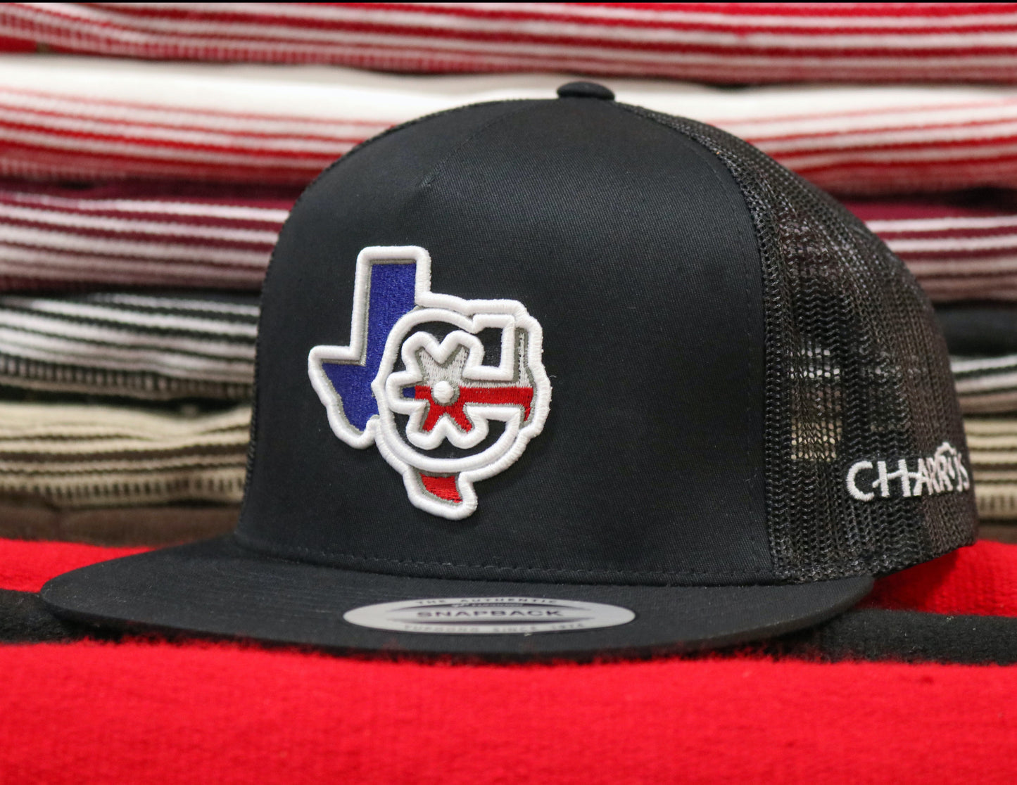 Black "Tejas" Charro Original Trucker Hat