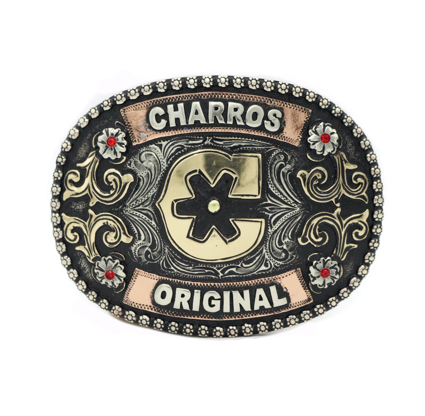 Charros Original Logo Hebilla Buckle (3.75