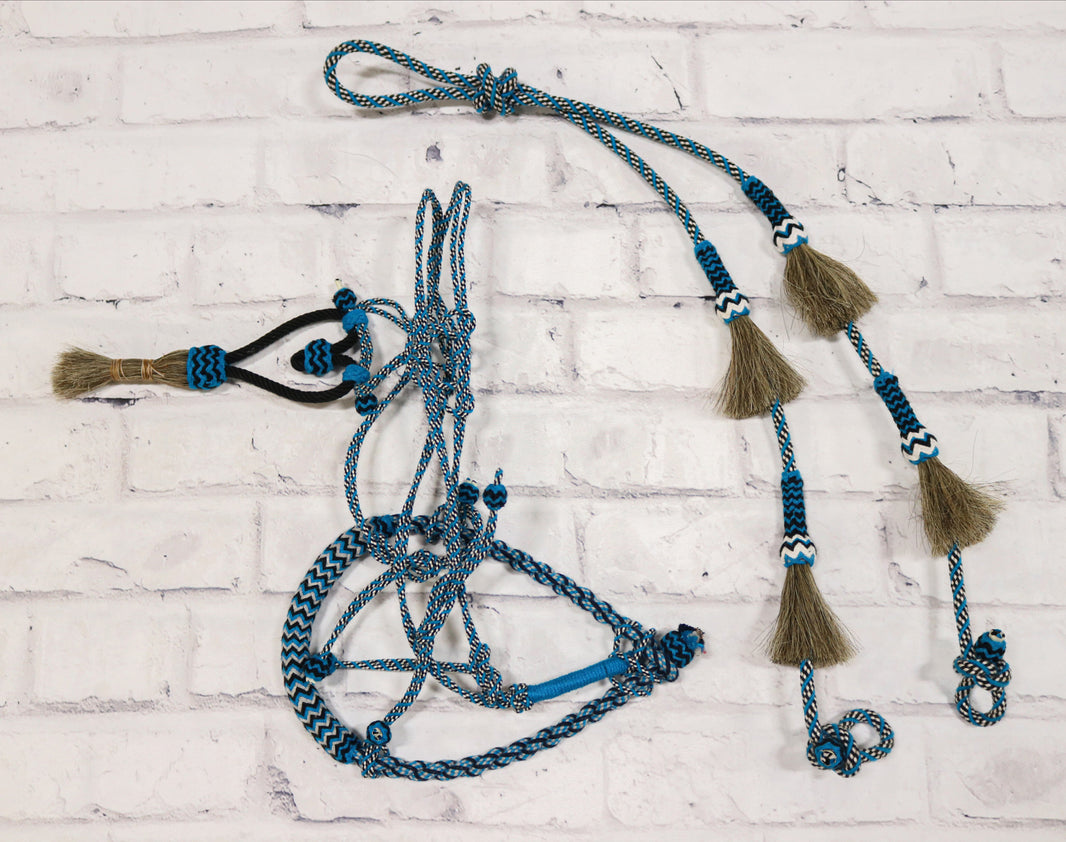 Red Bosalillo Charro de Algodon Cotton Bosal Set - Charros Original