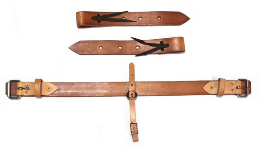 Pony Riding Western Leather Girth With Billets Rodeo