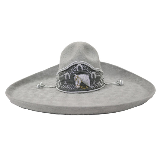 Sombrero (MX 57) Hat Charro Caballo Gray Mexican